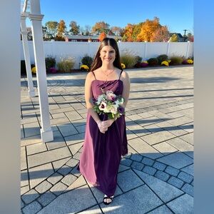 Eggplant Purple Bridesmaid Dress